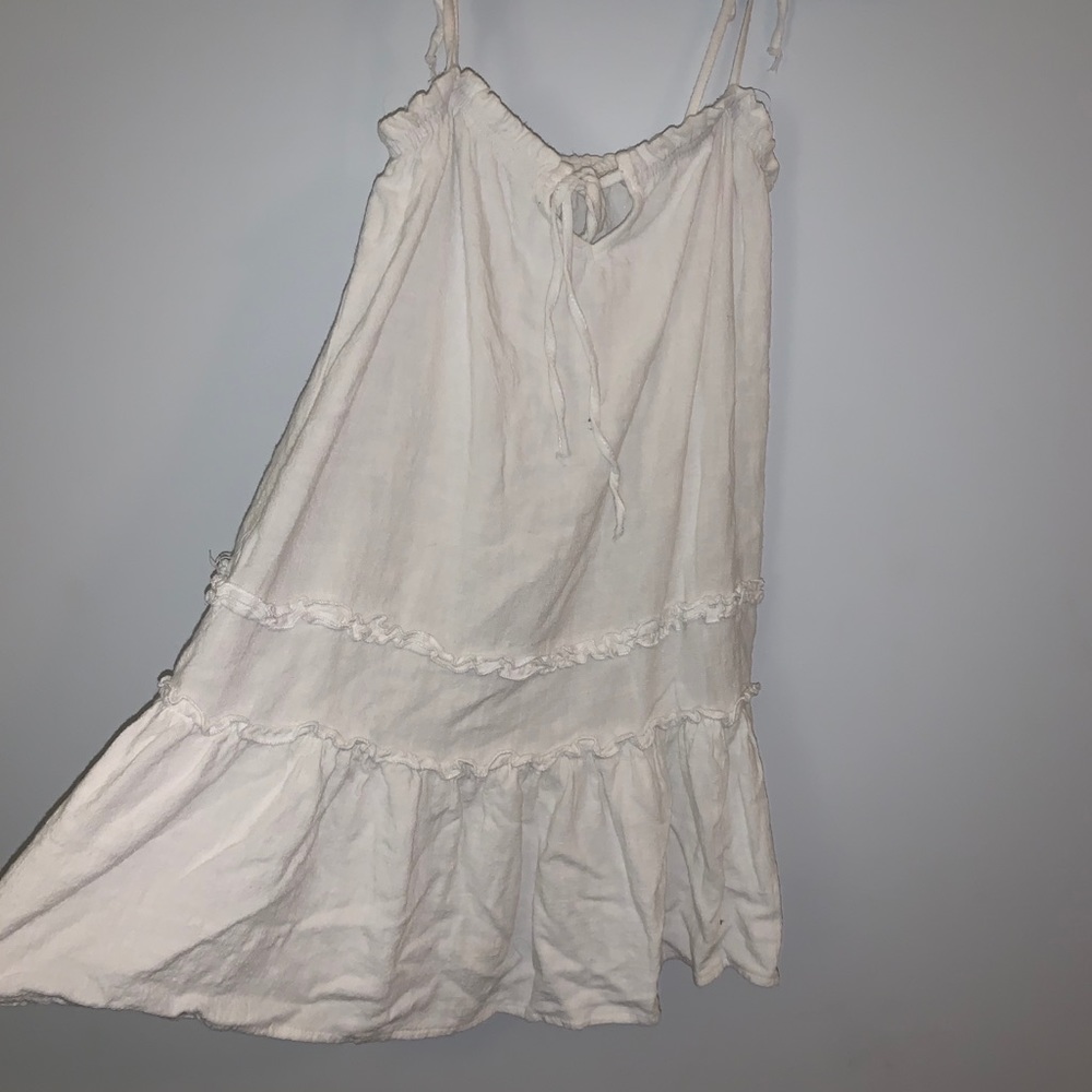 Loose fit white minidress